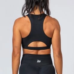 Muscle Nation Power Bra - Black Womens