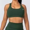 Muscle Nation Womens Power Bra - Moss