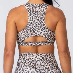 Muscle Nation Power Bra - Yellow Leopard
