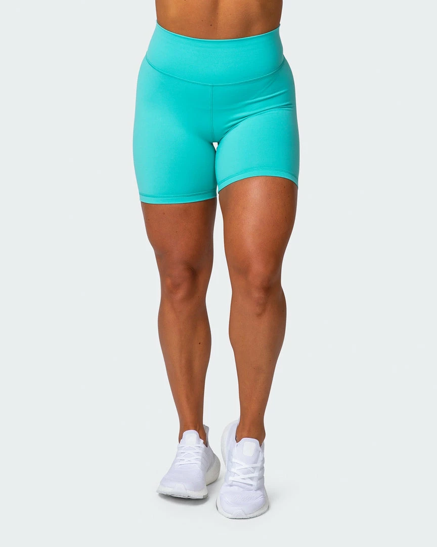 Muscle Nation 30% EOFY SALE Prize Fighter Bike Shorts - Aqua W/ White & Black 4 Muscle Nation 30% EOFY SALE Prize Fighter Bike Shorts - Aqua W/ White & Black
