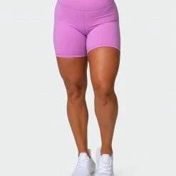 Muscle Nation Prize Fighter Bike Shorts - Orchid W/ White & Black 30% EOFY SALE