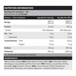 Muscle Nation WHEY Protein Isolate - Choc Hazelnut - 30 Serves