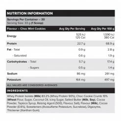 Muscle Nation WHEY Protein Isolate - Choc Mint Cookies - 30 Serves