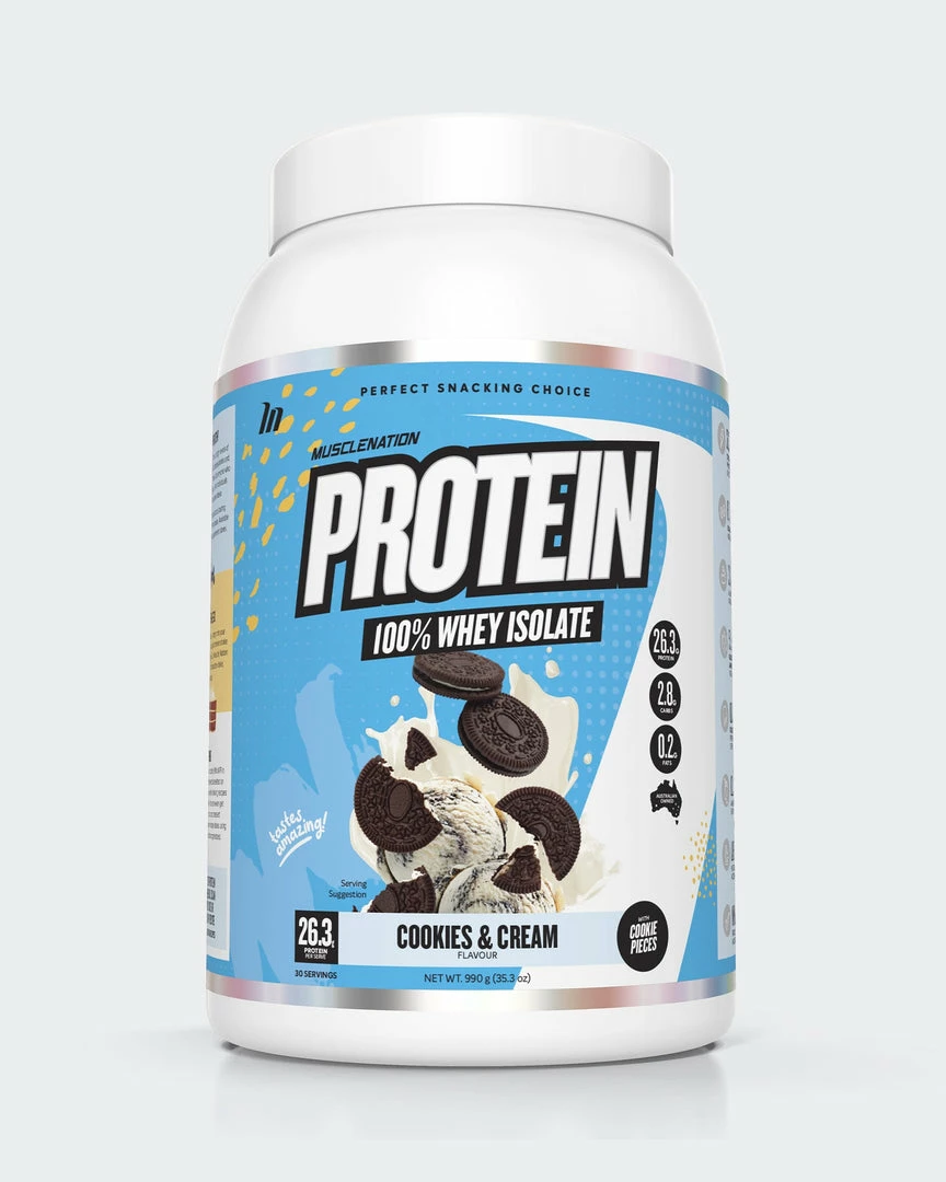 Muscle Nation WHEY Protein Isolate - Cookies & Cream - 30 Serves 3 Muscle Nation WHEY Protein Isolate - Cookies & Cream - 30 Serves