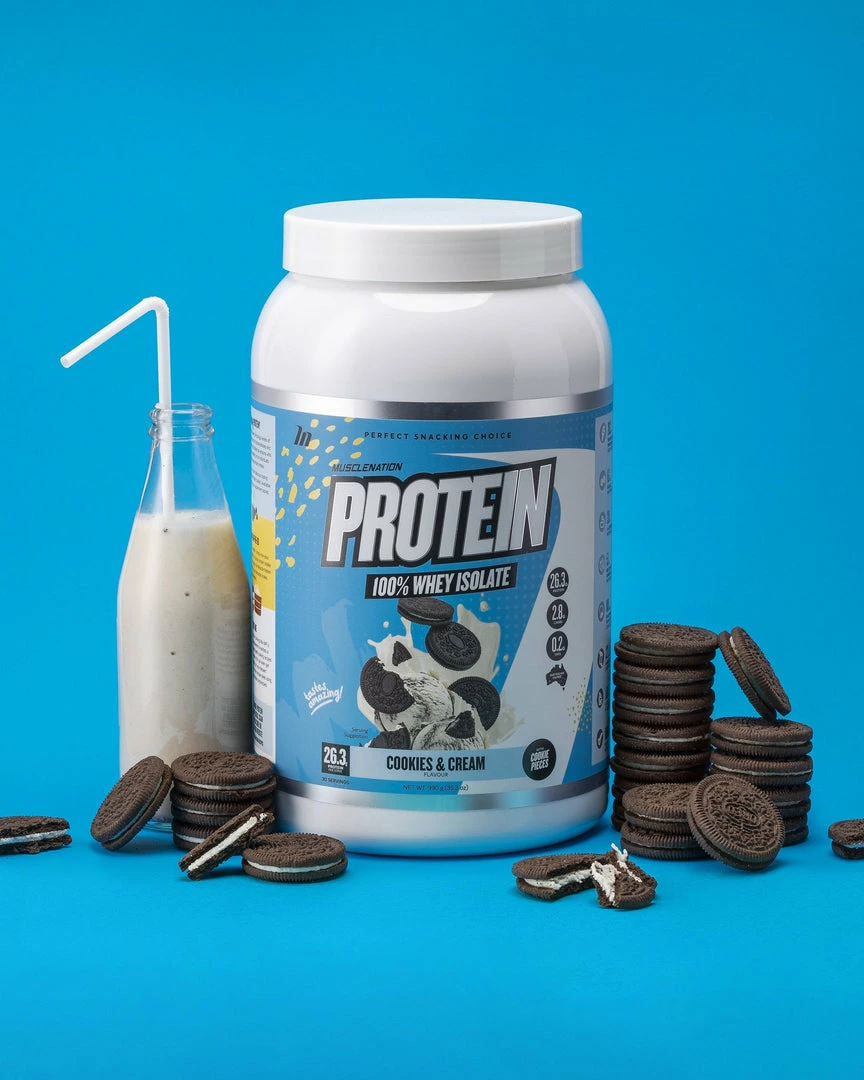 Muscle Nation WHEY Protein Isolate - Cookies & Cream - 30 Serves 4 Muscle Nation WHEY Protein Isolate - Cookies & Cream - 30 Serves