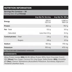 Muscle Nation WHEY Protein Isolate - Cookies & Cream - 30 Serves 10 Muscle Nation WHEY Protein Isolate - Cookies & Cream - 30 Serves