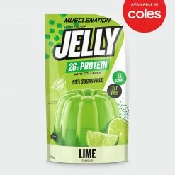 Muscle Nation 30% EOFY SALE PROTEIN JELLY + Collagen - Lime - Single Serve