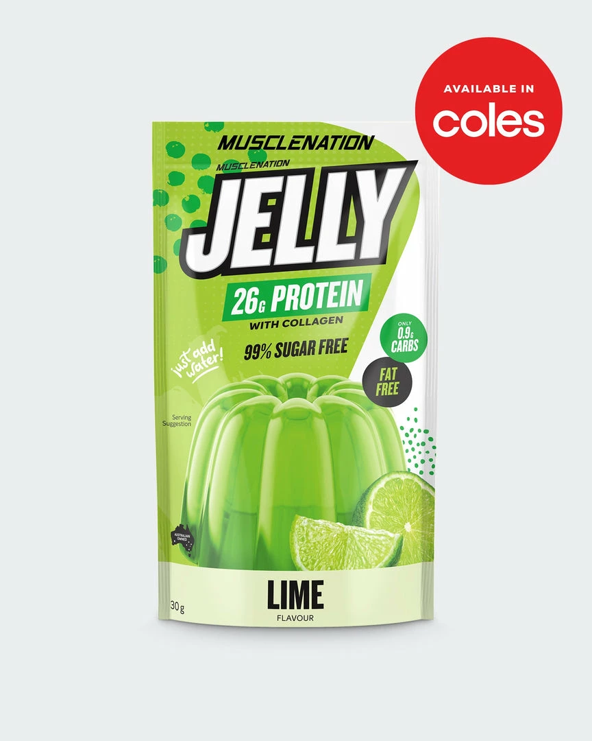 Muscle Nation 30% EOFY SALE PROTEIN JELLY + Collagen - Lime - Single Serve 3 Muscle Nation 30% EOFY SALE PROTEIN JELLY + Collagen - Lime - Single Serve