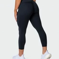 Muscle Nation Signature Scrunch 7/8 Leggings - Black 30% EOFY SALE