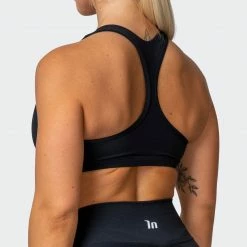 Muscle Nation Flex Bra - Black Welcome To The Club
