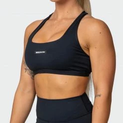 Muscle Nation Flex Bra - Black Welcome To The Club