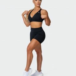 Muscle Nation All-Star Deep V Bra - Black
