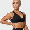 Muscle Nation All-Star Deep V Bra - Black