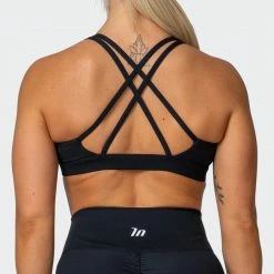 Muscle Nation All-Star Deep V Bra - Black