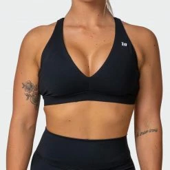 Muscle Nation All-Star Deep V Bra - Black
