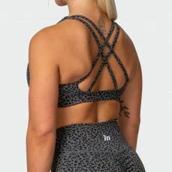 Muscle Nation All-Star Deep V Bra - Monochrome Mini Cheetah Print 13 Muscle Nation All-Star Deep V Bra - Monochrome Mini Cheetah Print