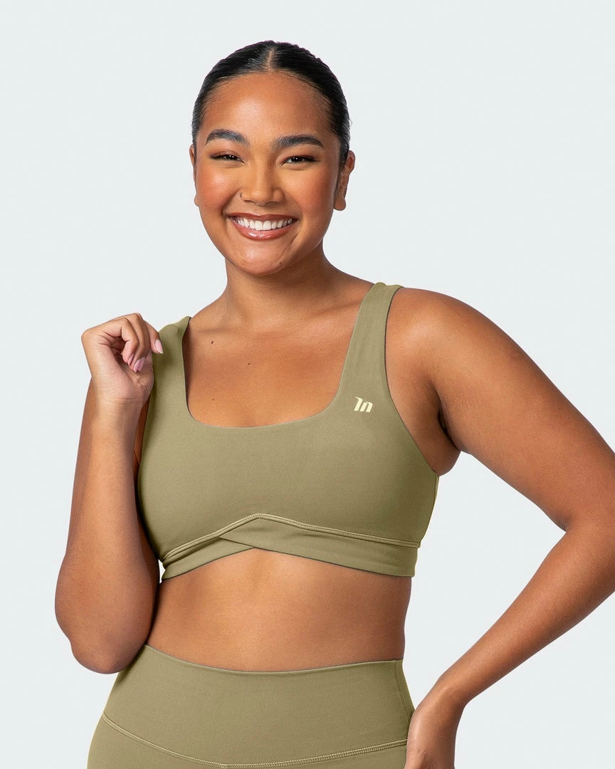 Muscle Nation Butter Pulse Bra - Aloe 3 Muscle Nation Butter Pulse Bra - Aloe