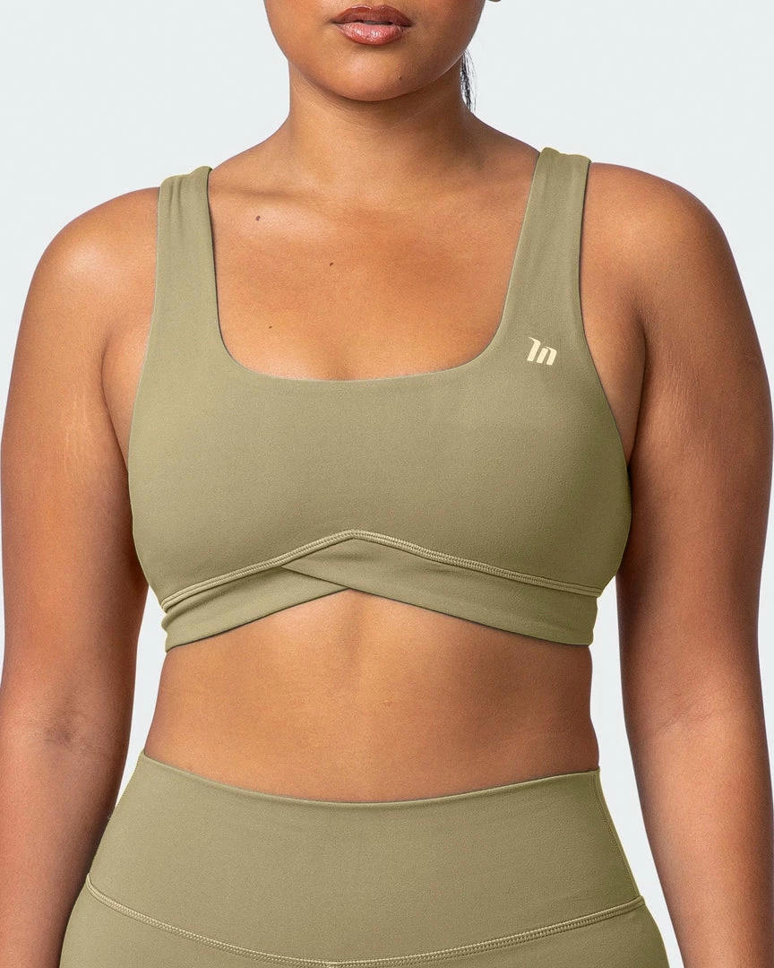 Muscle Nation Butter Pulse Bra - Aloe 4 Muscle Nation Butter Pulse Bra - Aloe
