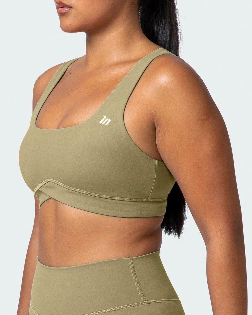Muscle Nation Butter Pulse Bra - Aloe 5 Muscle Nation Butter Pulse Bra - Aloe