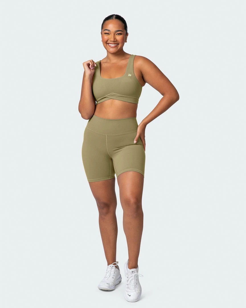 Muscle Nation Butter Pulse Bra - Aloe 9 Muscle Nation Butter Pulse Bra - Aloe