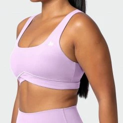 Muscle Nation Pulse Bra - Lavender Fog Butter