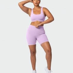 Muscle Nation Pulse Bra - Lavender Fog Butter