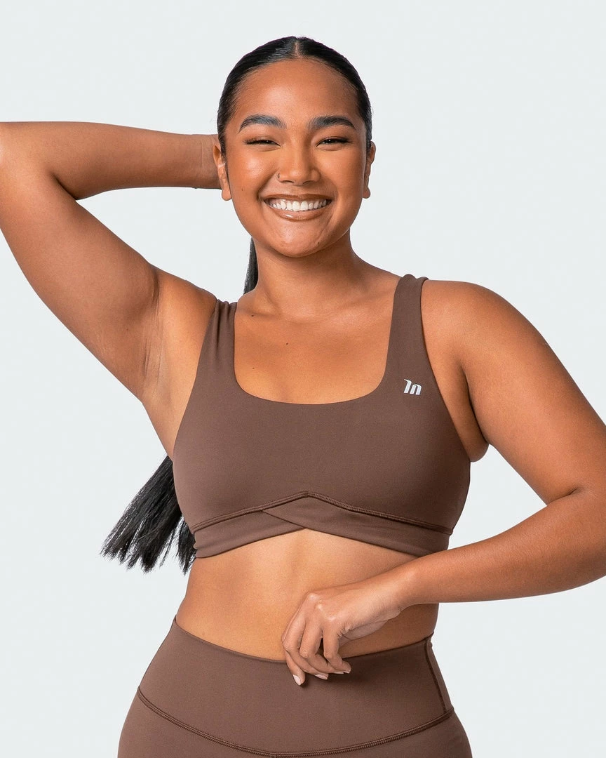 Muscle Nation Butter Pulse Bra - Mocha 3 Muscle Nation Butter Pulse Bra - Mocha