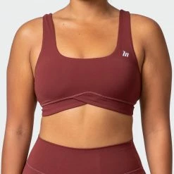Muscle Nation Pulse Bra - Rhubarb Butter