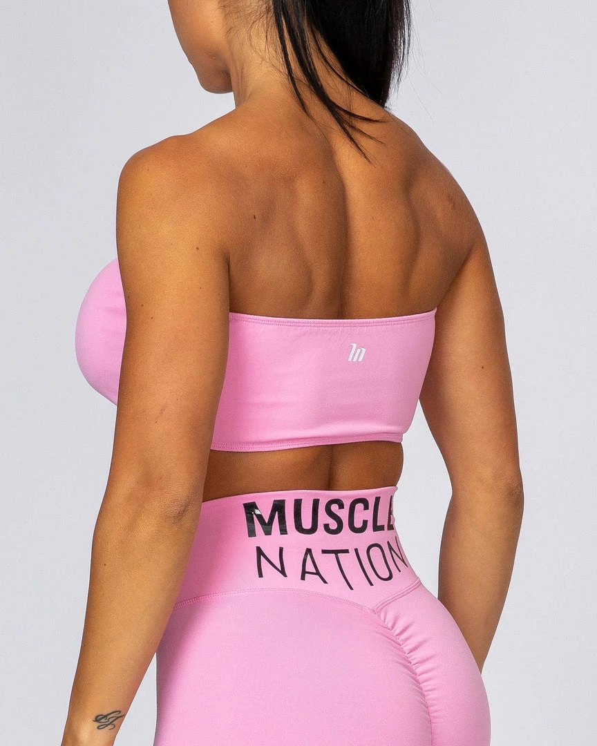 Muscle Nation Womens Bandeau - Candy Pink 8 Muscle Nation Womens Bandeau - Candy Pink