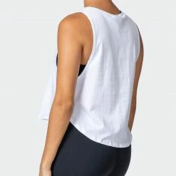 Muscle Nation Recovery Tank - White Womens