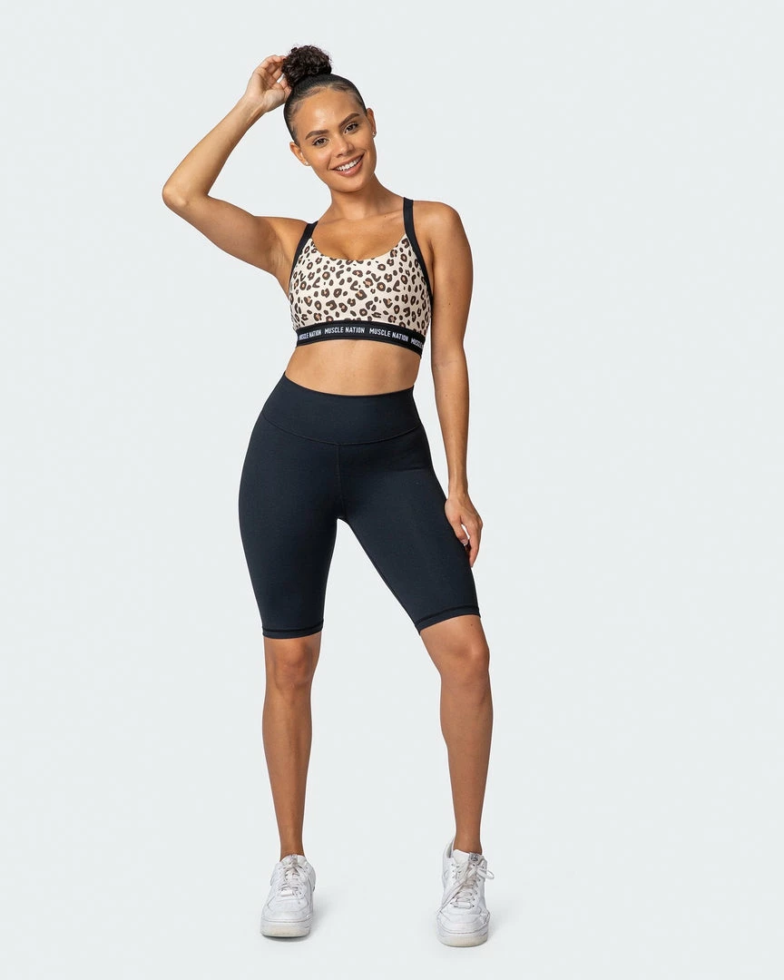 Muscle Nation 30% EOFY SALE Signature Scrunch Referee Length Shorts - Black 9 Muscle Nation 30% EOFY SALE Signature Scrunch Referee Length Shorts - Black