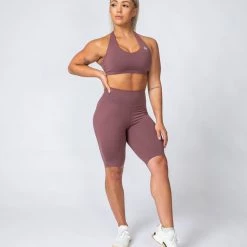 Muscle Nation Signature Referee Length High Waist Scrunch - Dusk Scrunch Bum