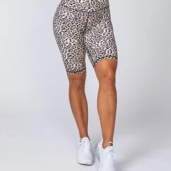 Muscle Nation 30% EOFY SALE Signature Referee Length High Waist Scrunch - Yellow Leopard