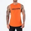 Muscle Nation Womens Retro Tank - Orange