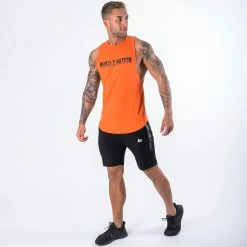 Muscle Nation Womens Retro Tank - Orange 7 Muscle Nation Womens Retro Tank - Orange