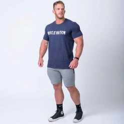 Muscle Nation Retro Tee - Navy Mens 8 Muscle Nation Retro Tee - Navy Mens