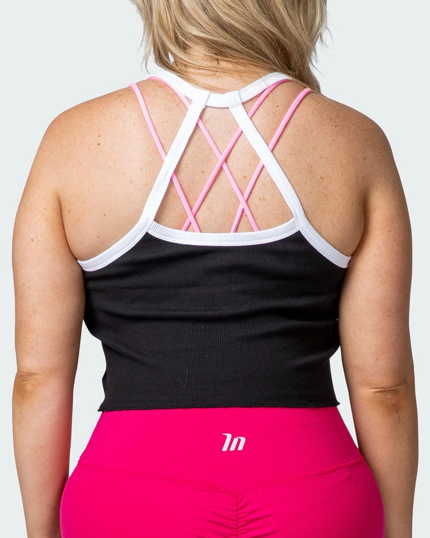 Muscle Nation Ripple Strappy Tank - Black 30% EOFY SALE 8 Muscle Nation Ripple Strappy Tank - Black 30% EOFY SALE