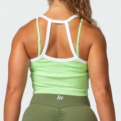 Muscle Nation Ripple Strappy Tank - Lime Flash 30% EOFY SALE