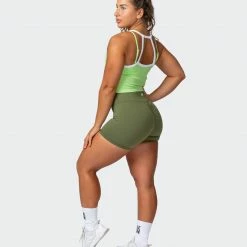Muscle Nation Ripple Strappy Tank - Lime Flash 30% EOFY SALE