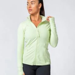 Muscle Nation Run Faster Zip Jacket - Minty Womens