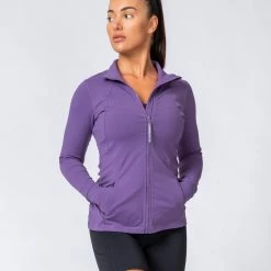 Muscle Nation Run Faster Zip Jacket - Velvet Purple