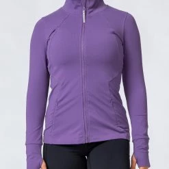 Muscle Nation Run Faster Zip Jacket - Velvet Purple