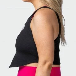 Muscle Nation Scorching Hot Ribbed Tank - Black