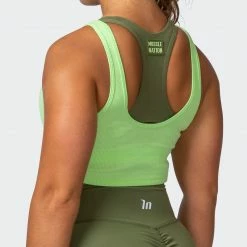 Muscle Nation Scorching Hot Ribbed Tank - Lime Flash 13 Muscle Nation Scorching Hot Ribbed Tank - Lime Flash