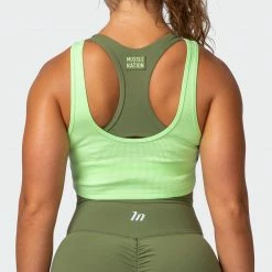 Muscle Nation Scorching Hot Ribbed Tank - Lime Flash 14 Muscle Nation Scorching Hot Ribbed Tank - Lime Flash