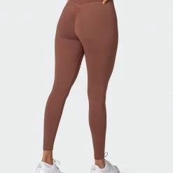 Muscle Nation Featured Scrunch Ankle Length Leggings - Pecan