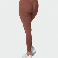 Muscle Nation Featured Scrunch Ankle Length Leggings - Pecan