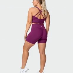 Muscle Nation Signature Scrunch Bike Shorts - Boysenberry Featured 15 Muscle Nation Signature Scrunch Bike Shorts - Boysenberry Featured
