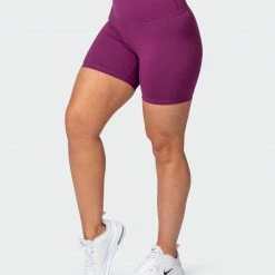 Muscle Nation Signature Scrunch Bike Shorts - Boysenberry Featured 16 Muscle Nation Signature Scrunch Bike Shorts - Boysenberry Featured