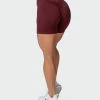 Muscle Nation Signature Scrunch Bike Shorts - Merlot